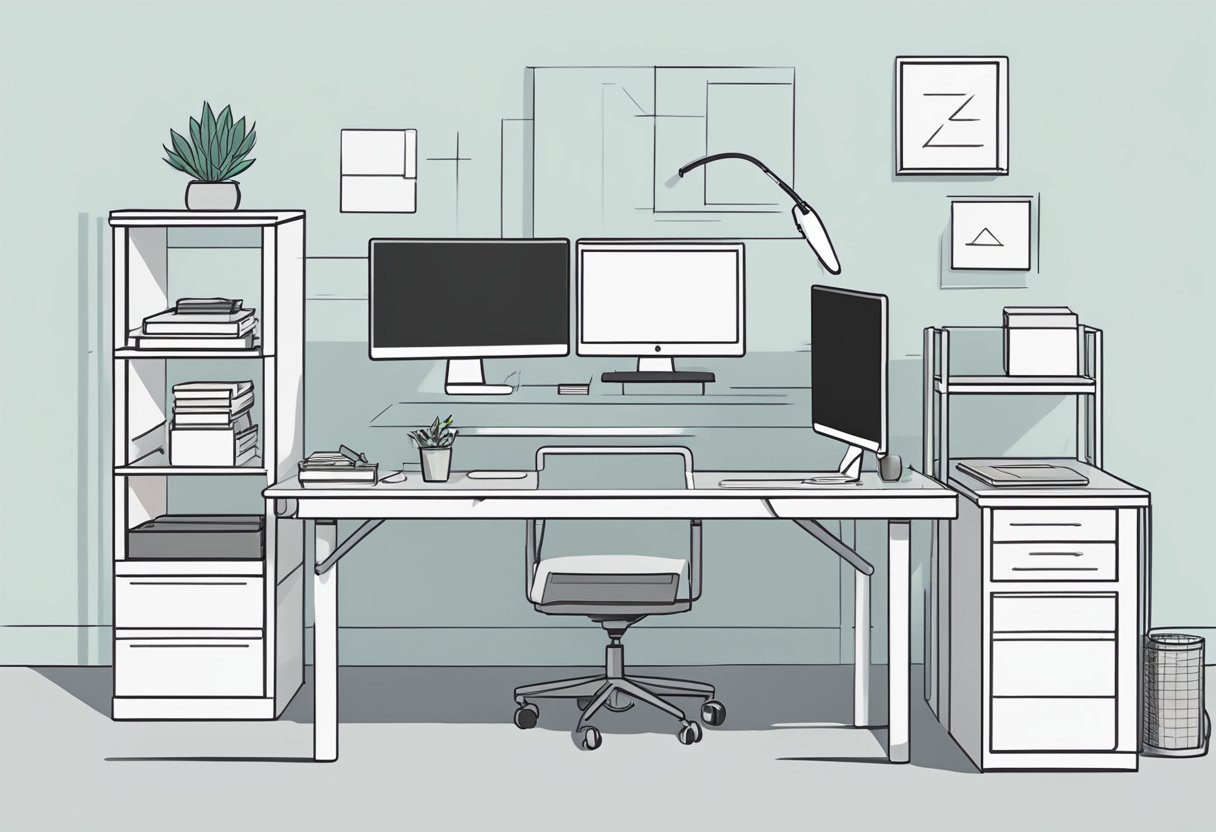 An adjustable desk with incorrect setup and usage. Avoiding 5 common standing desk mistakes