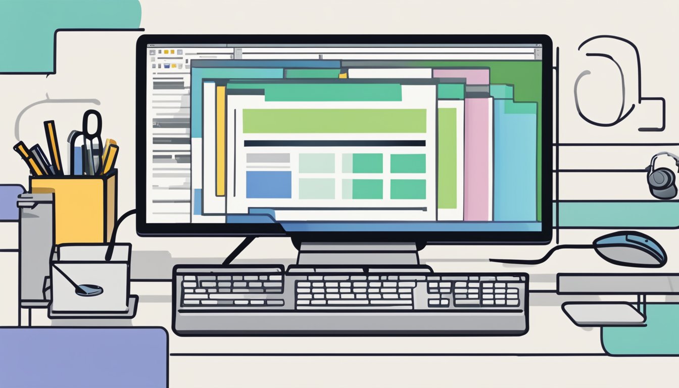 A computer screen displays 5 meta tag generators.</p><p>A keyboard and mouse sit nearby