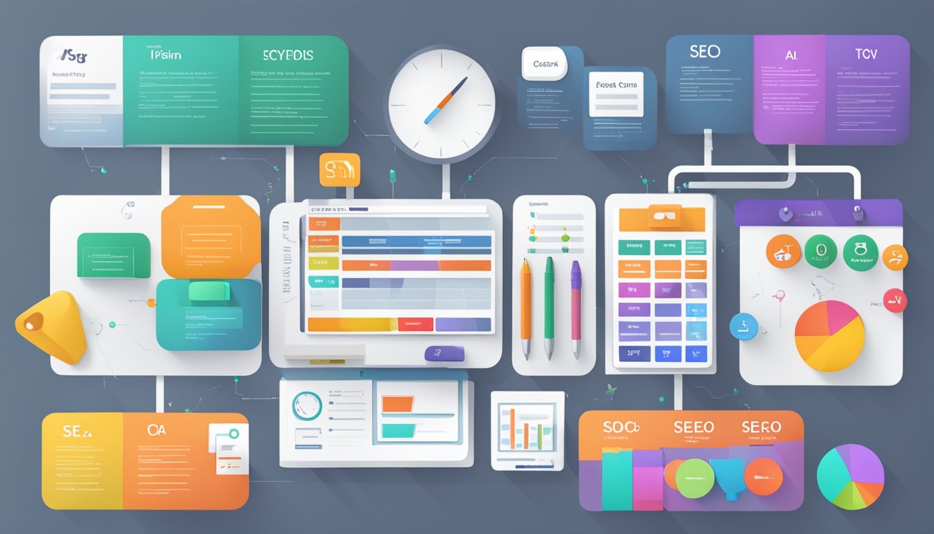 A table with seven different SEO tools displayed, each labeled with their respective features and pricing options