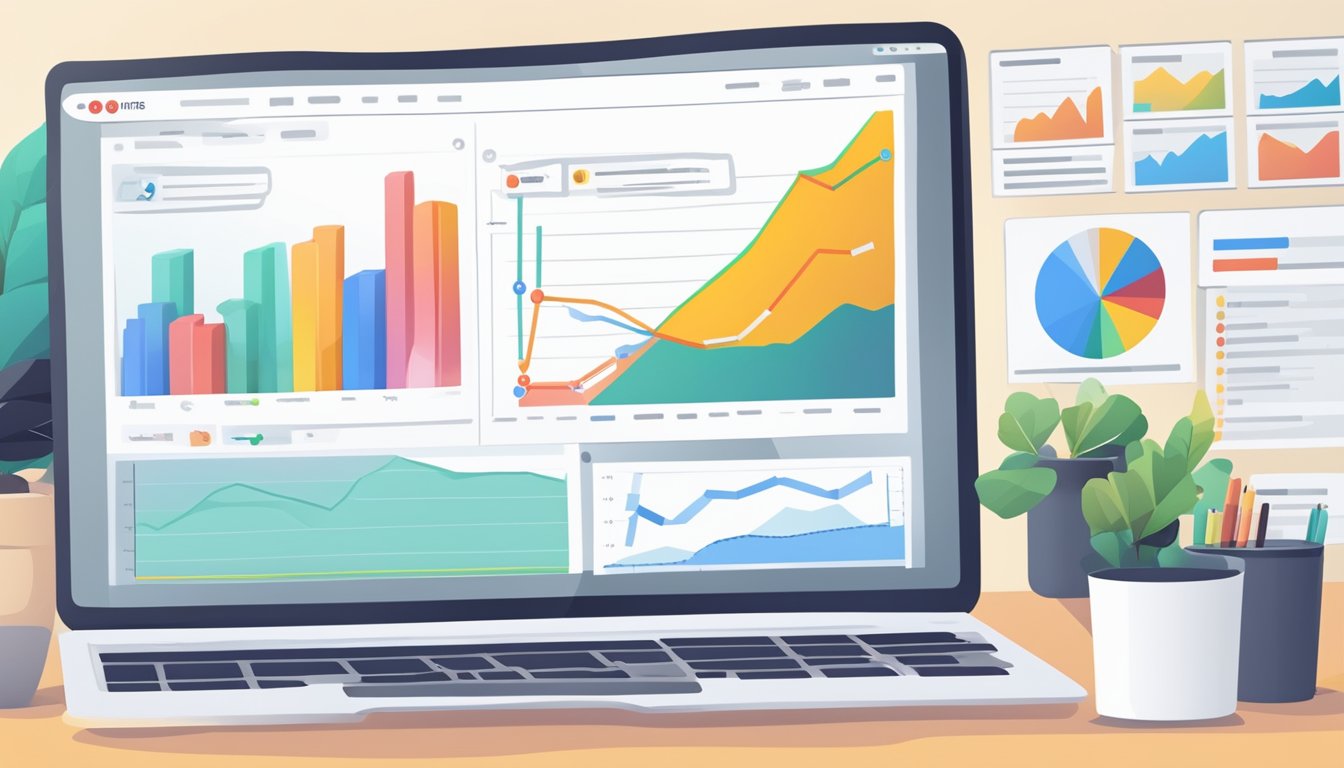 A computer screen displaying YouTube SEO tools and video ranking tips.</p><p>Graphs and charts show video performance metrics