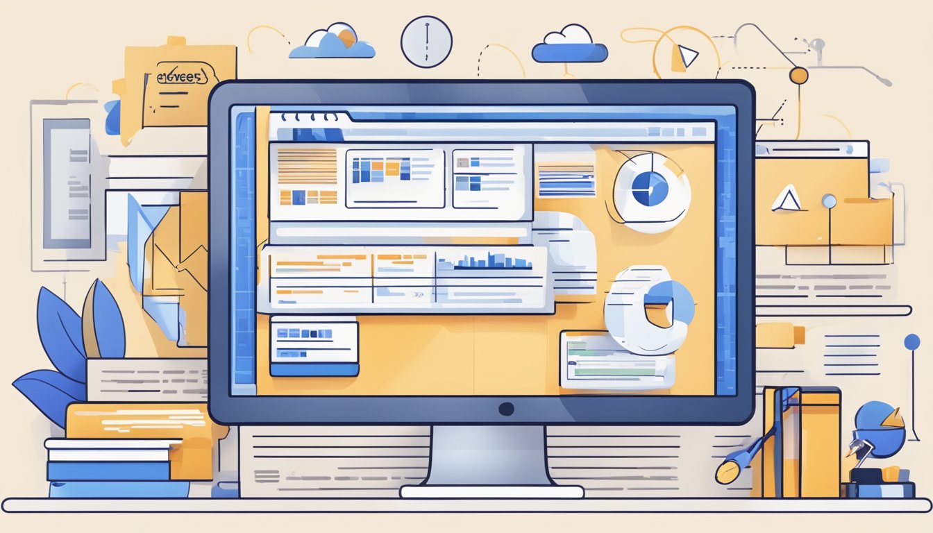 A computer screen displaying Ahrefs Keywords Explorer with various advanced keyword research features highlighted