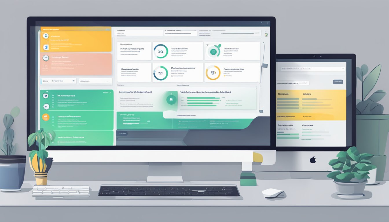 A computer screen displaying SpyFu's keyword research tool with historical ad data access, showcasing 10 unique advantages in a sleek and modern interface