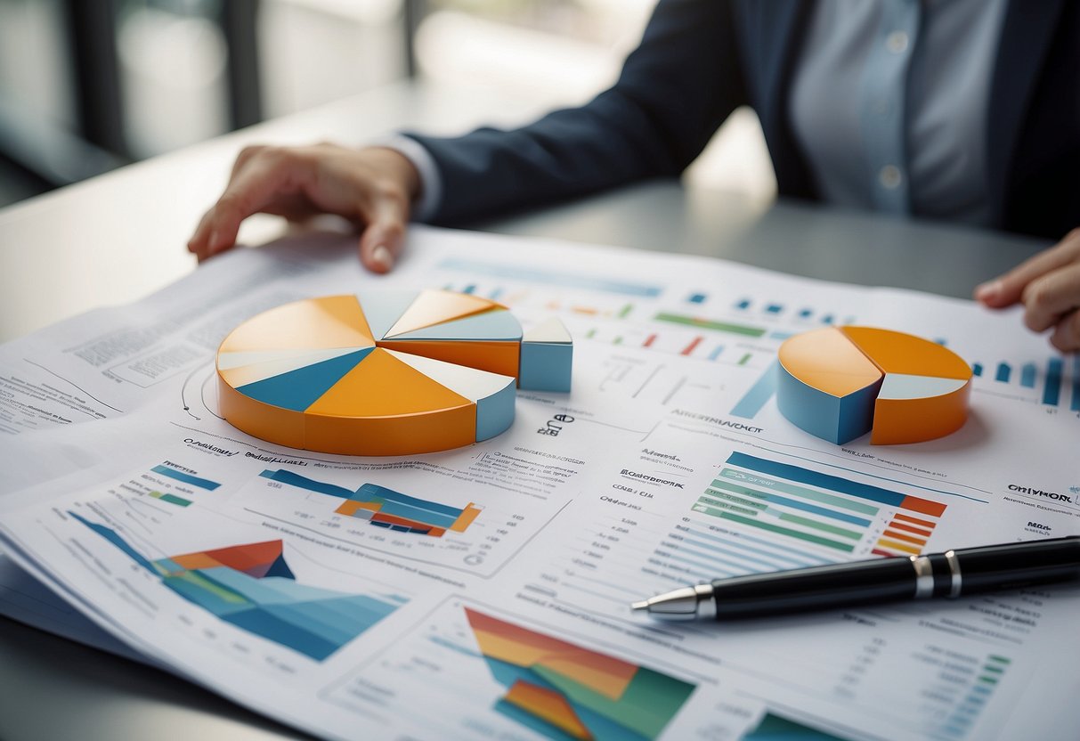 A detailed market analysis document with quantitative estimates and price breakdowns, suitable for an illustrator to recreate