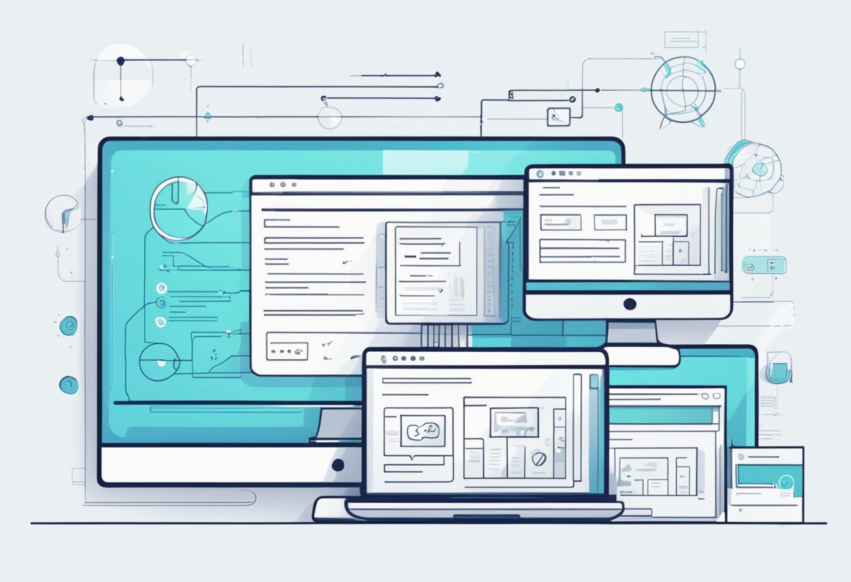 The website design process involves wireframing, prototyping, and coding. A sleek and modern interface with smooth navigation is crucial