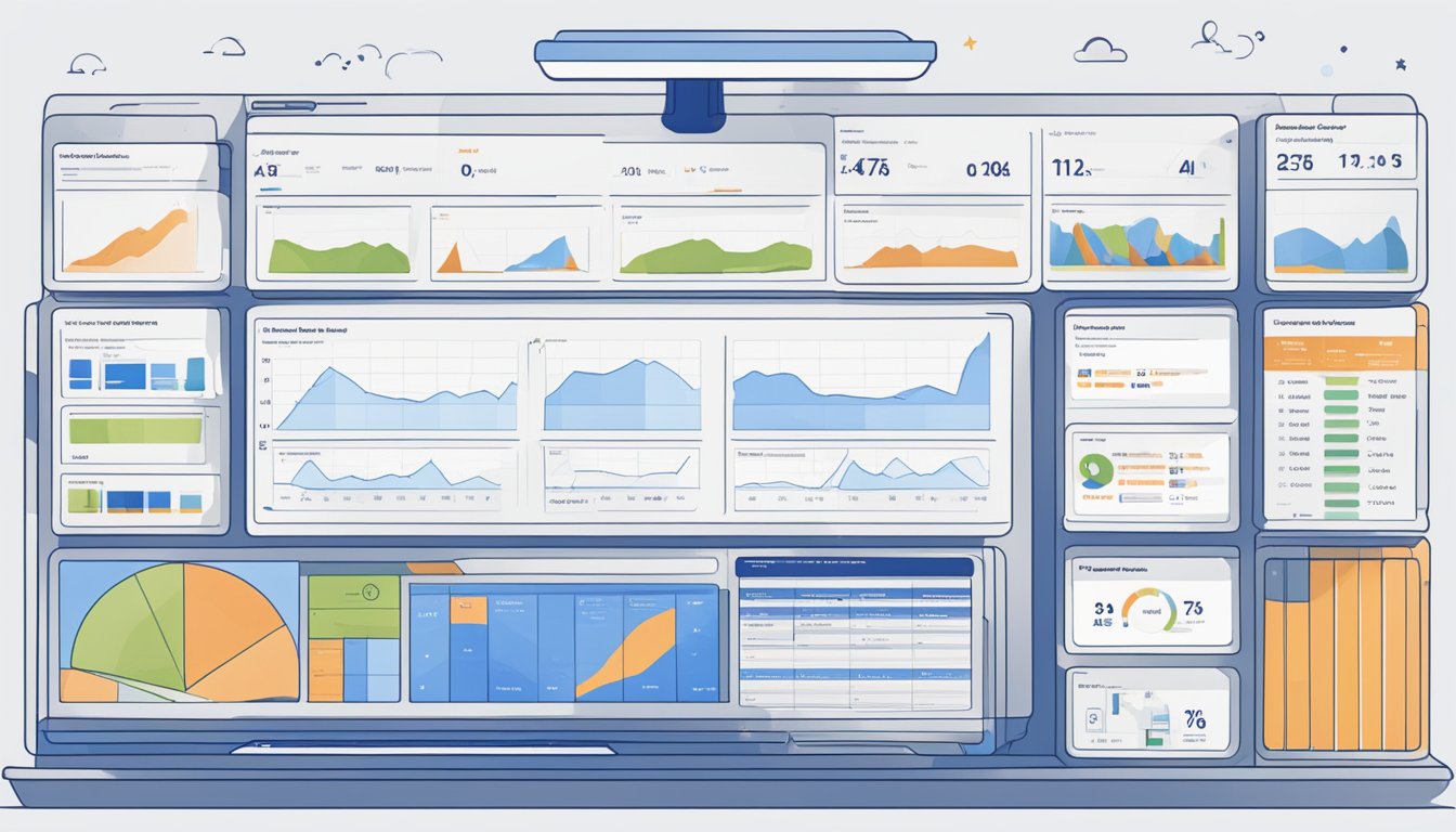 The Ahrefs Dashboard displays the Site Audit tool, with various sections and metrics visible for analysis