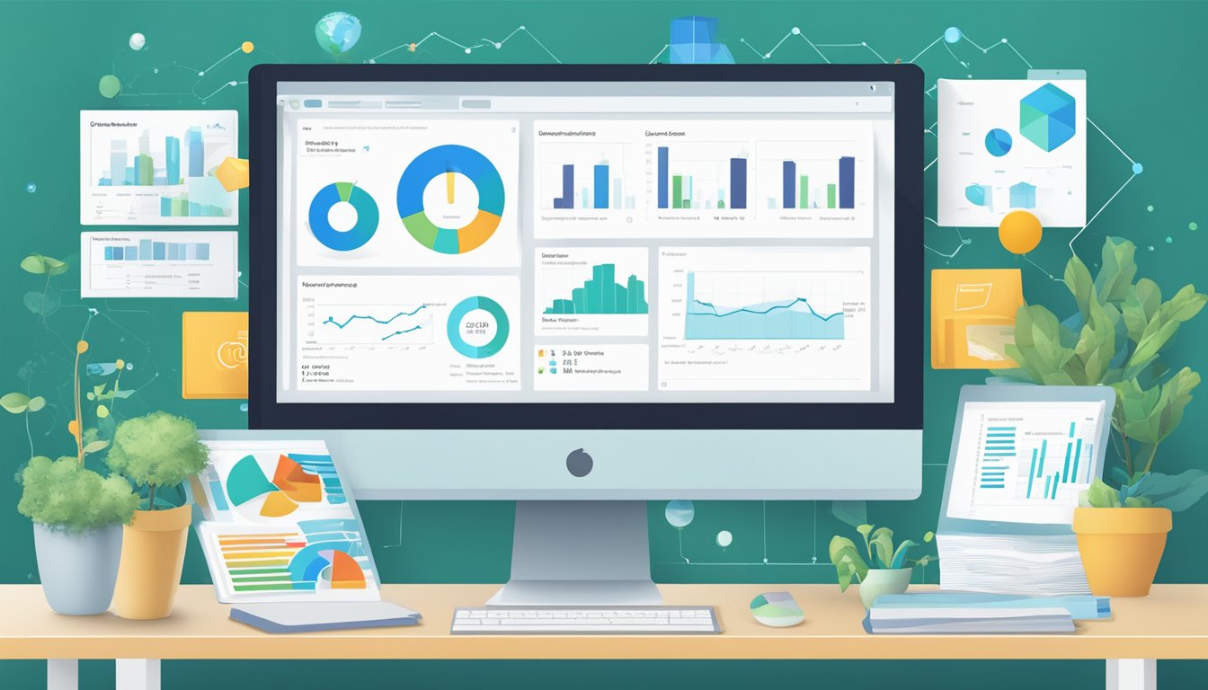 A computer screen showing Moz Link Explorer with various data visualizations and graphs