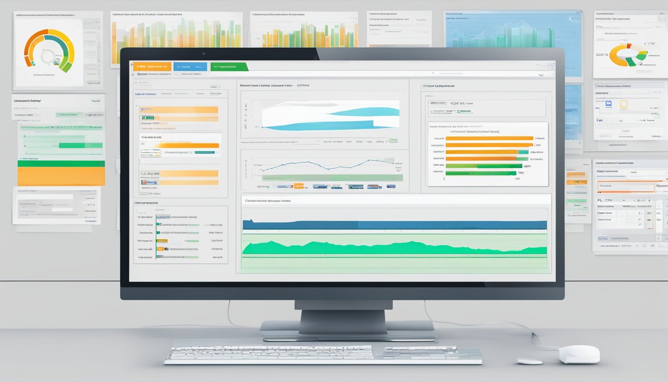 A computer screen displays seamless integration and alerts review for LinkResearchTools