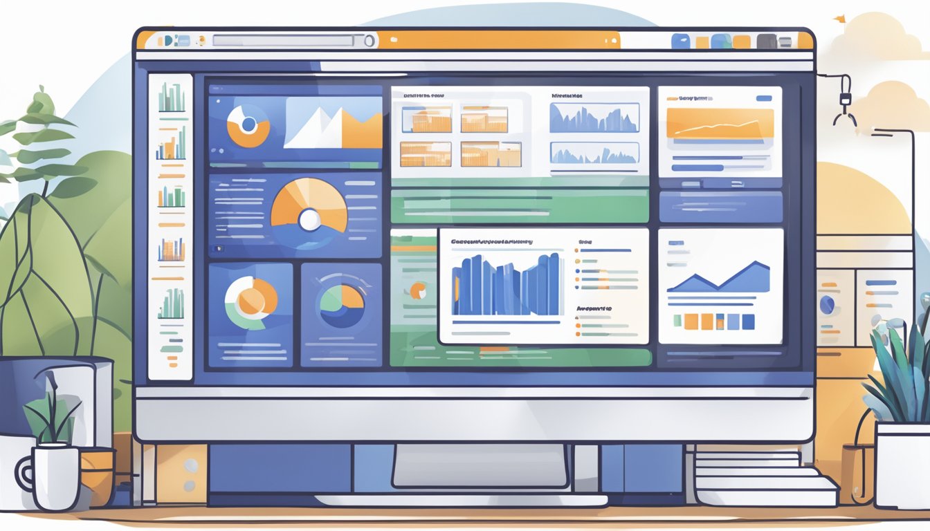 A computer screen displays Ahrefs website in various market settings