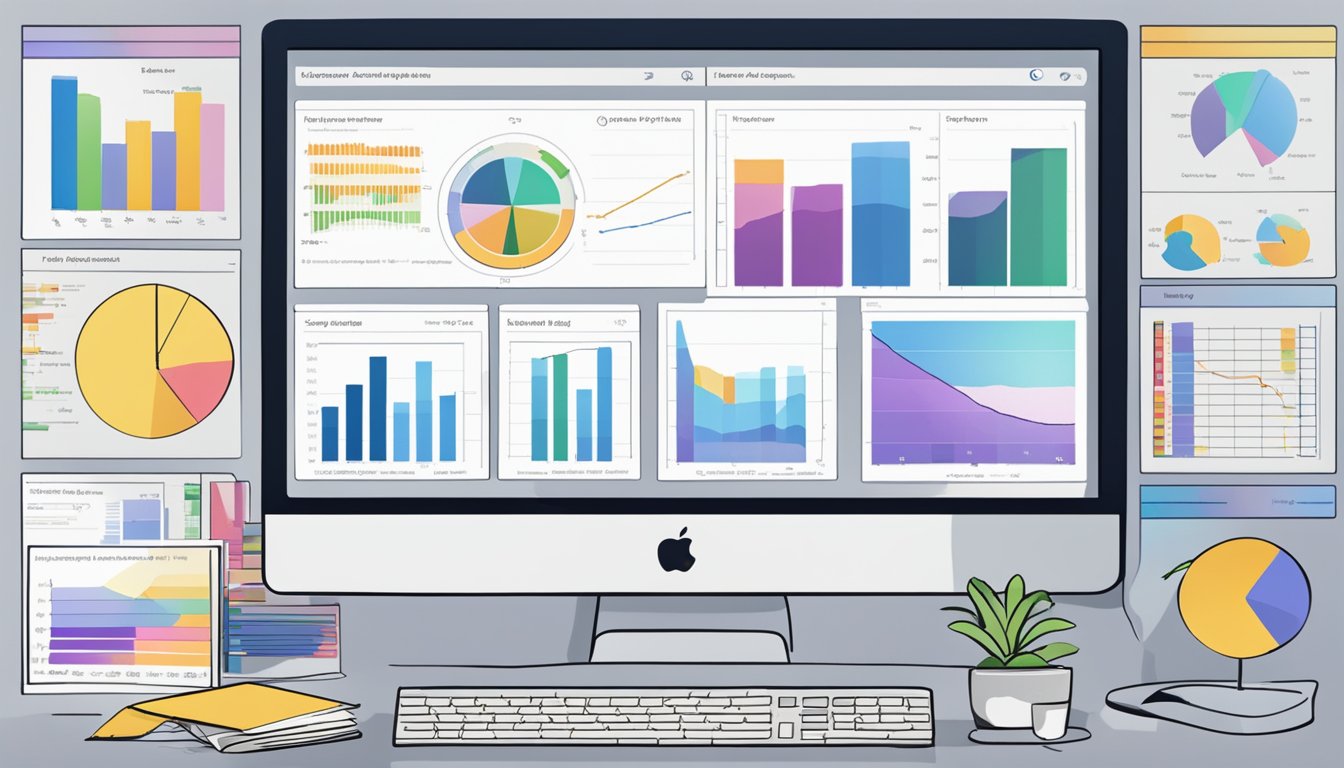 Jasper's advanced features and analytics are displayed on a computer screen, with colorful graphs and charts