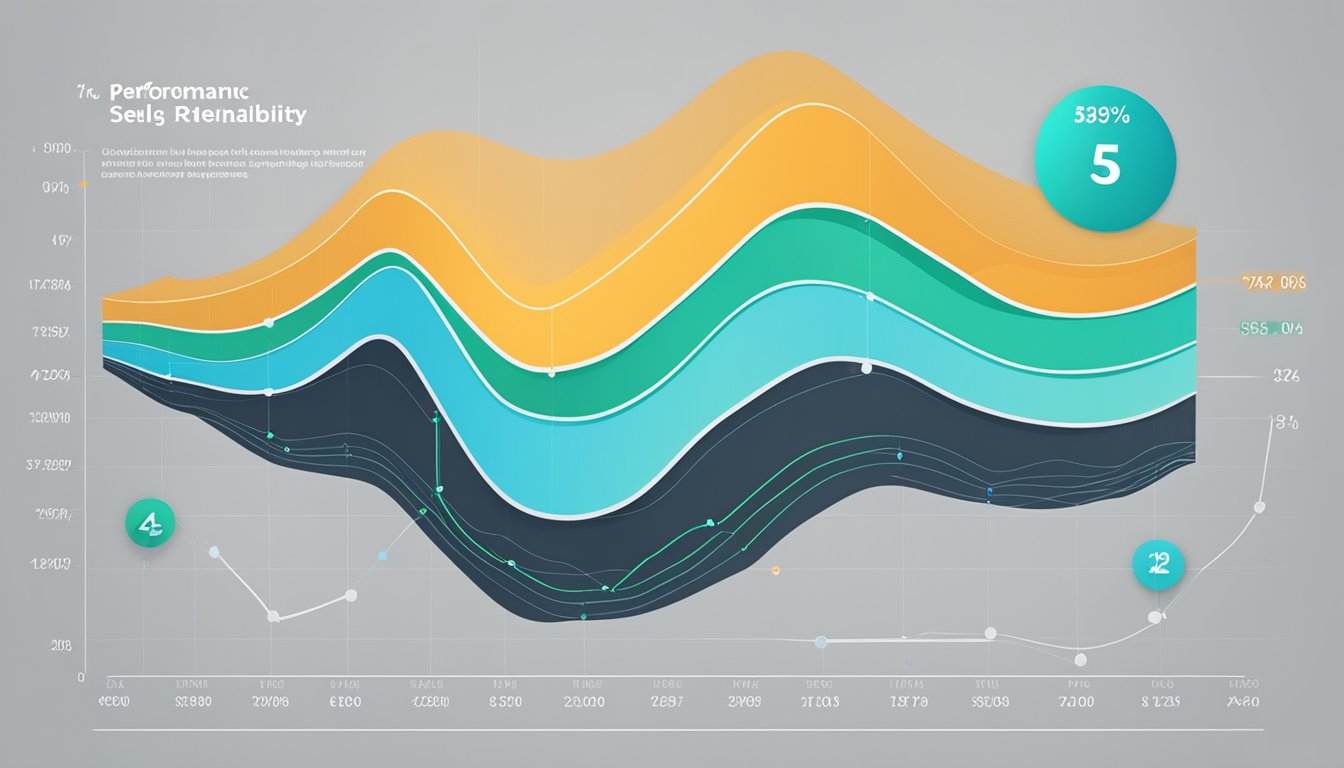 A graph showing Sellics' performance and reliability metrics over time