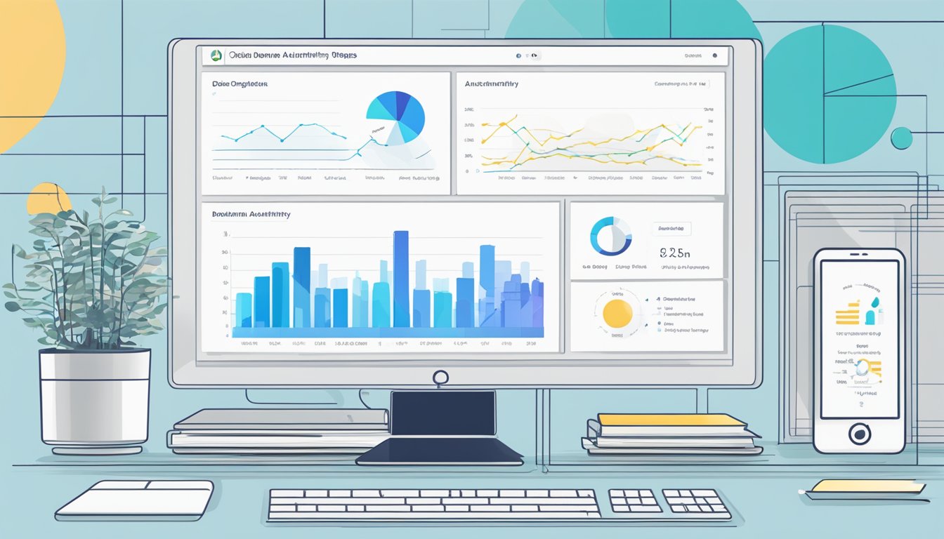 A computer screen displaying Moz Pro's Domain and Page Authority metrics with a graph and data tables