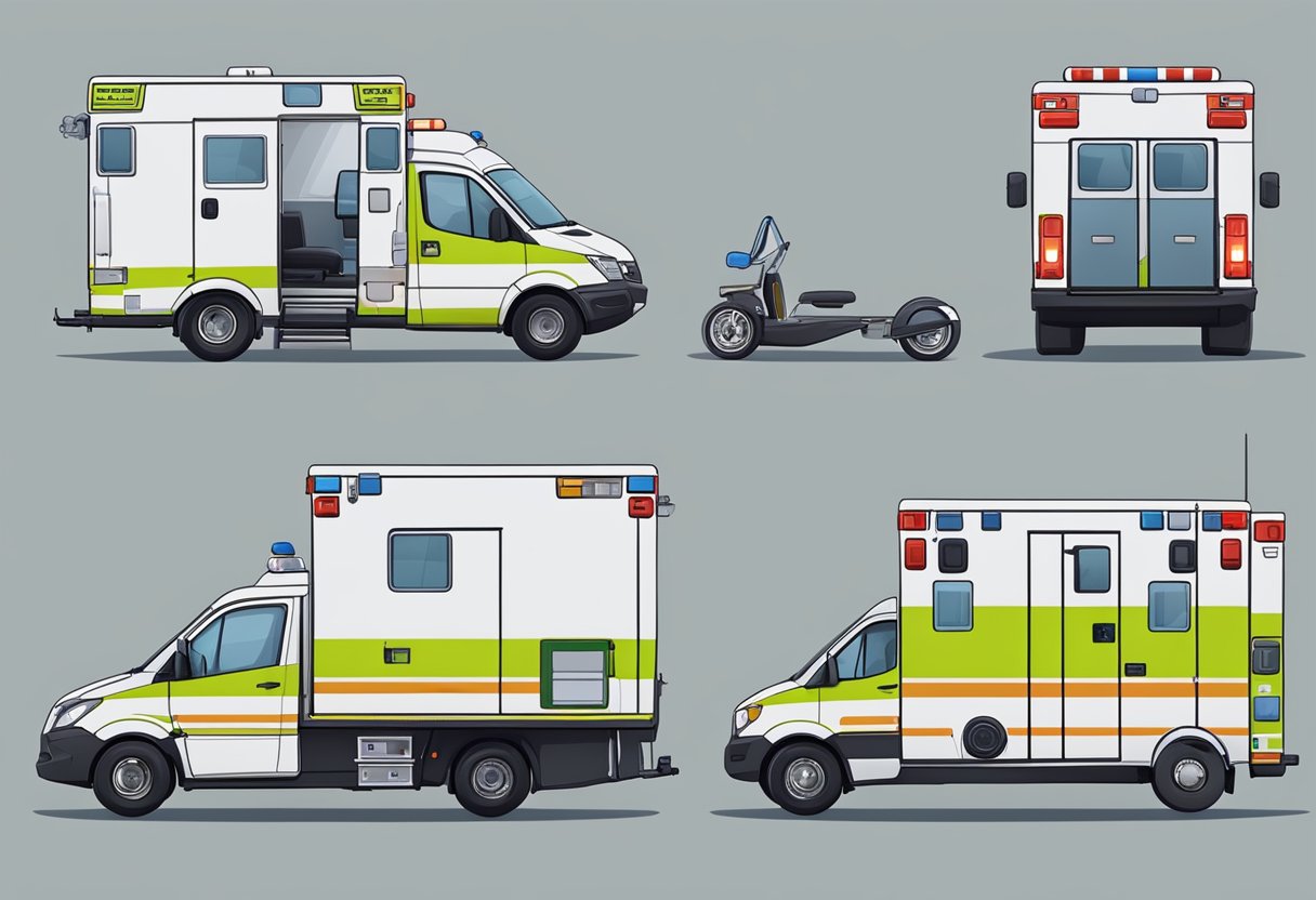 A Type A ambulance with equipment and responsibilities
