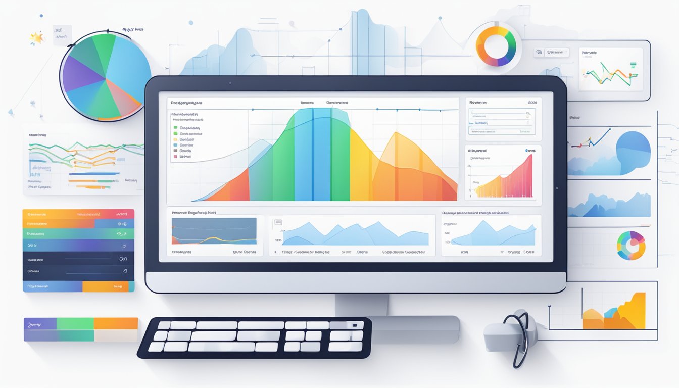 A computer screen displaying various tools and plugins for analyzing PageSpeed Insights, with graphs and data visualizations