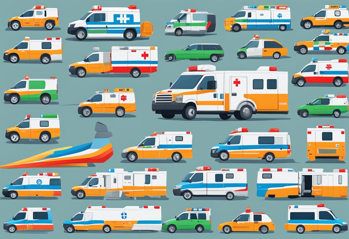 Ambulância Tipo C: Características e Utilização 3 An ambulance type C in use, with various service types being provided