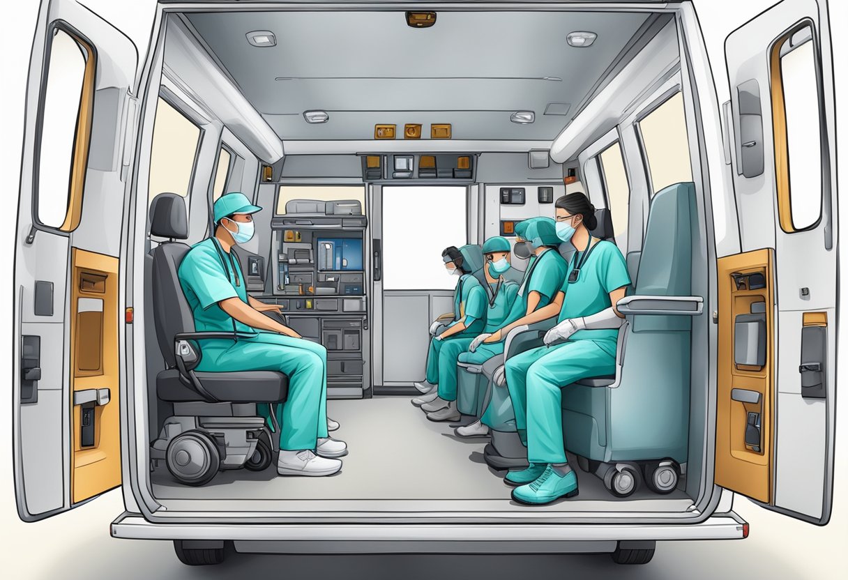 Ambulância Tipo F: Características e Equipamentos Essenciais 3 A professional medical team inside an ambulance type f