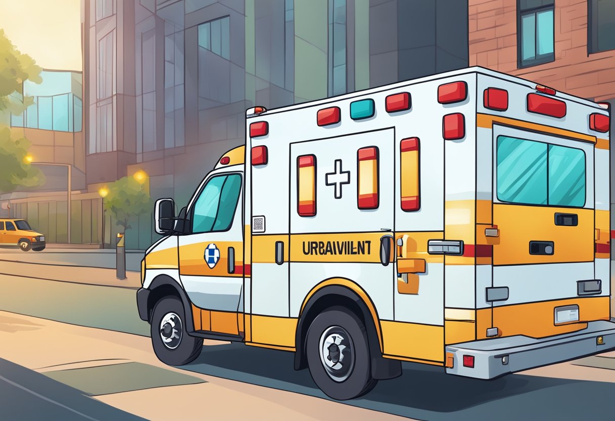 Ambulância UTI: Importância no Atendimento de Emergências Críticas 7 An ambulance rushing to the UTI with signs of urinary tract infection