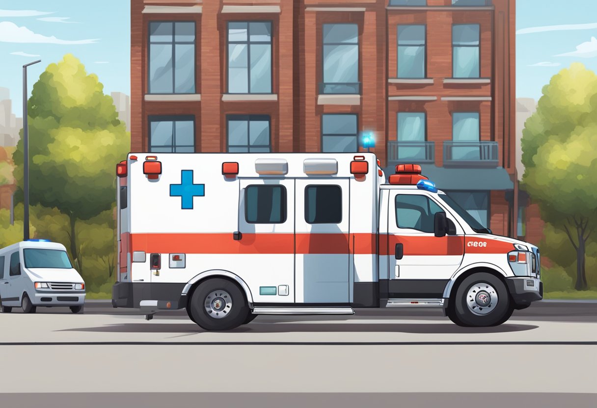 Emergencia Ambulancia Numero: Como Contatar Serviços de Urgência 4 An ambulance parked outside with emergency resources nearby