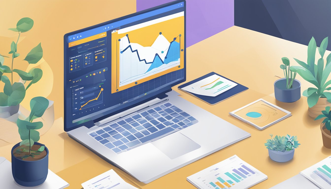 A computer screen displaying Wix SEO Wiz review data with charts and graphs