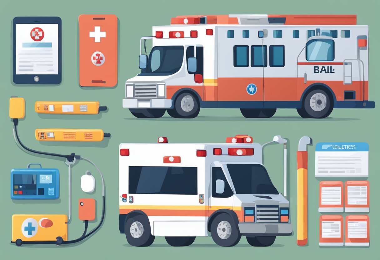 Emergency medical calls, ambulance, and phone number