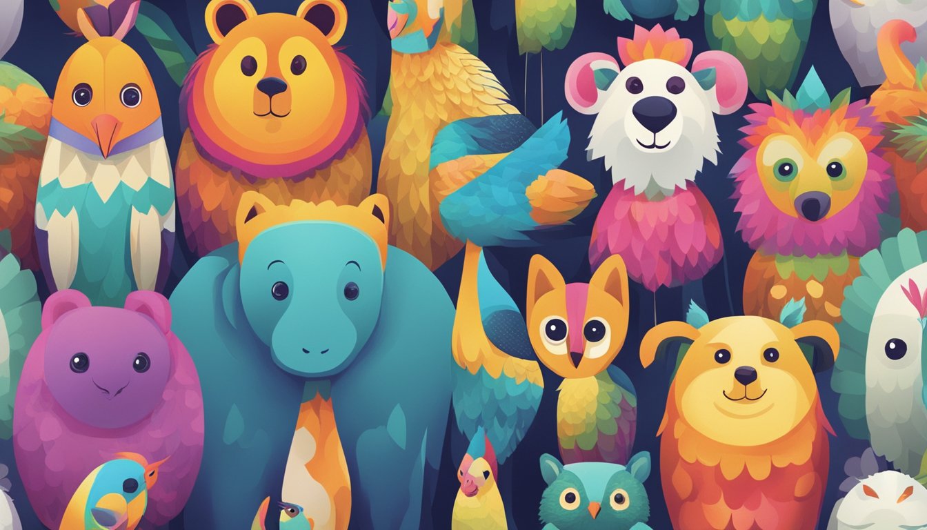 A group of colorful, stylized animals stand in a row, each representing a different alternative to KWFinder.</p><p>They are depicted in a dynamic and engaging manner, showcasing their unique features and benefits