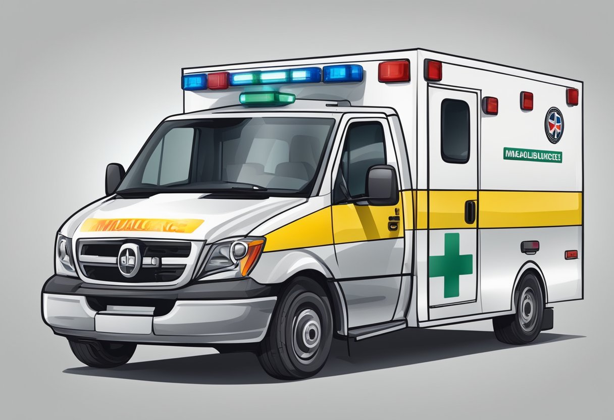 Número de Emergência Ambulância: Como Ligar e o Que Informar 6 Ambulance with emergency number, medical equipment, and structure. No human subjects