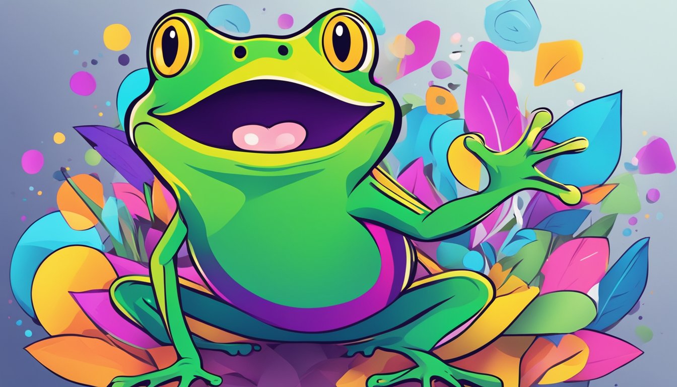 A colorful frog with its mouth wide open, emitting loud screams, surrounded by the logos of the top 7 alternatives to Page Optimizer Pro