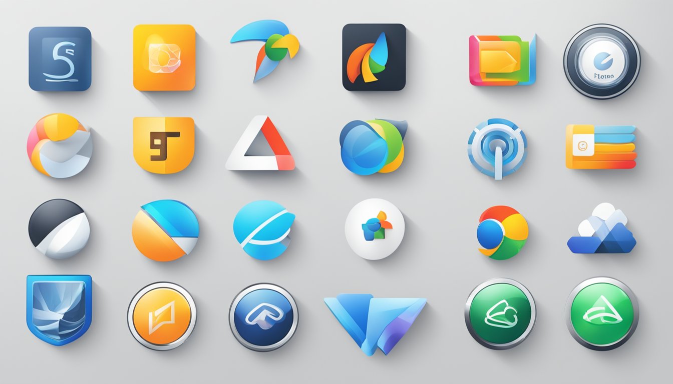 A lineup of 6 distinct software logos, each labeled with its name, arranged in a clean and organized manner