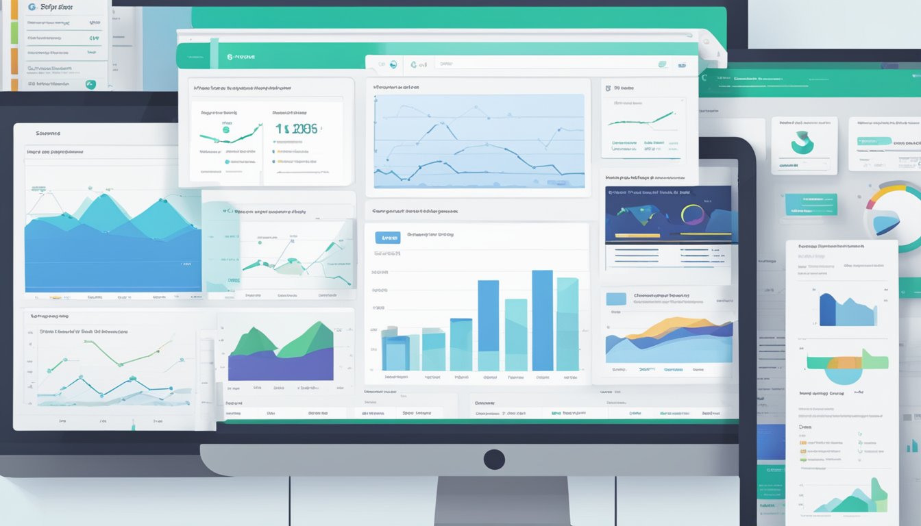 A computer screen displays SpyFu website with the headline "The 5 Best Alternatives to Moz Link Explorer".</p><p>Graphs and data visualizations are visible, indicating competitive analysis and keyword research tools