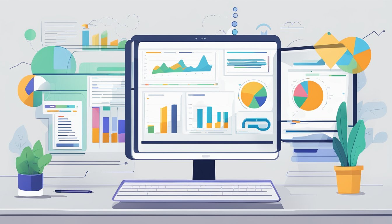 A computer screen displaying CognitiveSEO with 7 alternative options to AccuRanker.</p><p>Graphs and charts show comparison data