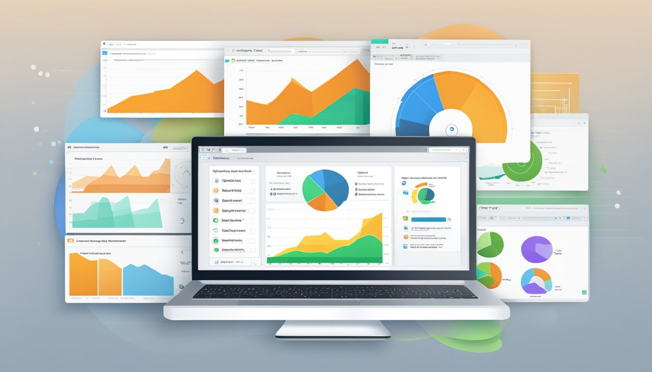 A computer screen displaying 6 alternative options to OpenLinkProfiler, with SEMrush logo in the corner.</p><p>Graphs and charts show data comparison