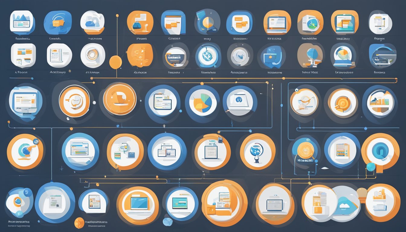 A comparison chart with logos and key features of Ahrefs and 8 alternative SEO monitoring tools