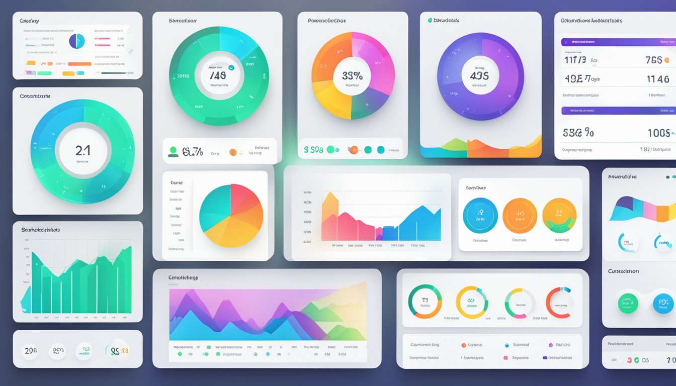 A vibrant, dynamic dashboard displaying various data metrics with sleek, modern design elements.</p><p>Multiple widgets and charts are neatly organized, showcasing the powerful features of Databox alternatives