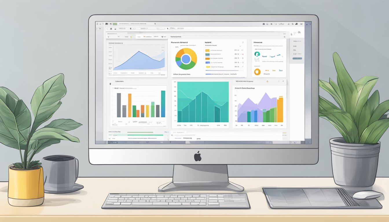 A computer screen displaying Google Data Studio with 5 alternative options to Klipfolio listed in a clean and organized layout