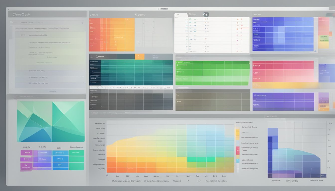 A computer screen displaying a comparison chart of Cyfe's features and its top 8 alternatives, with each option clearly labeled and color-coded for easy reference