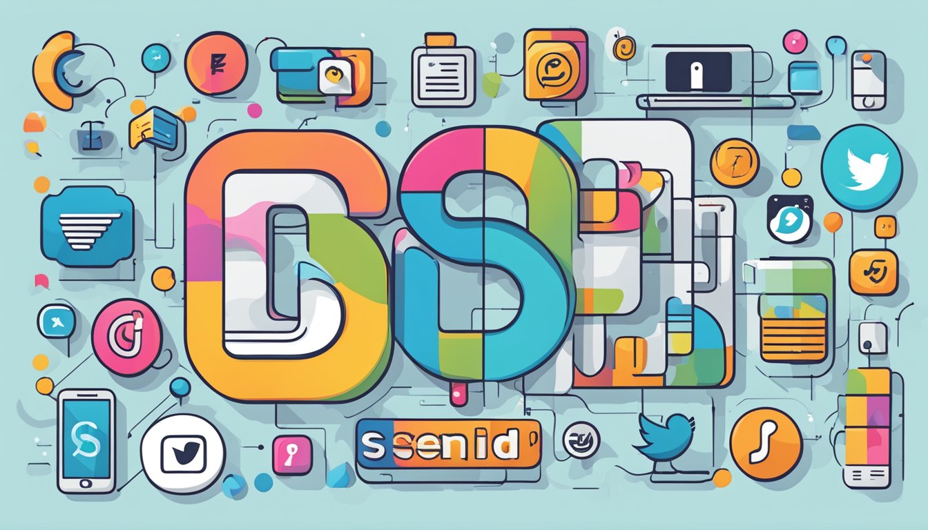 Six vibrant icons representing social media platforms surround the word "Sendible" in bold lettering.</p><p>Each icon is accompanied by a brief description in a modern, clean font