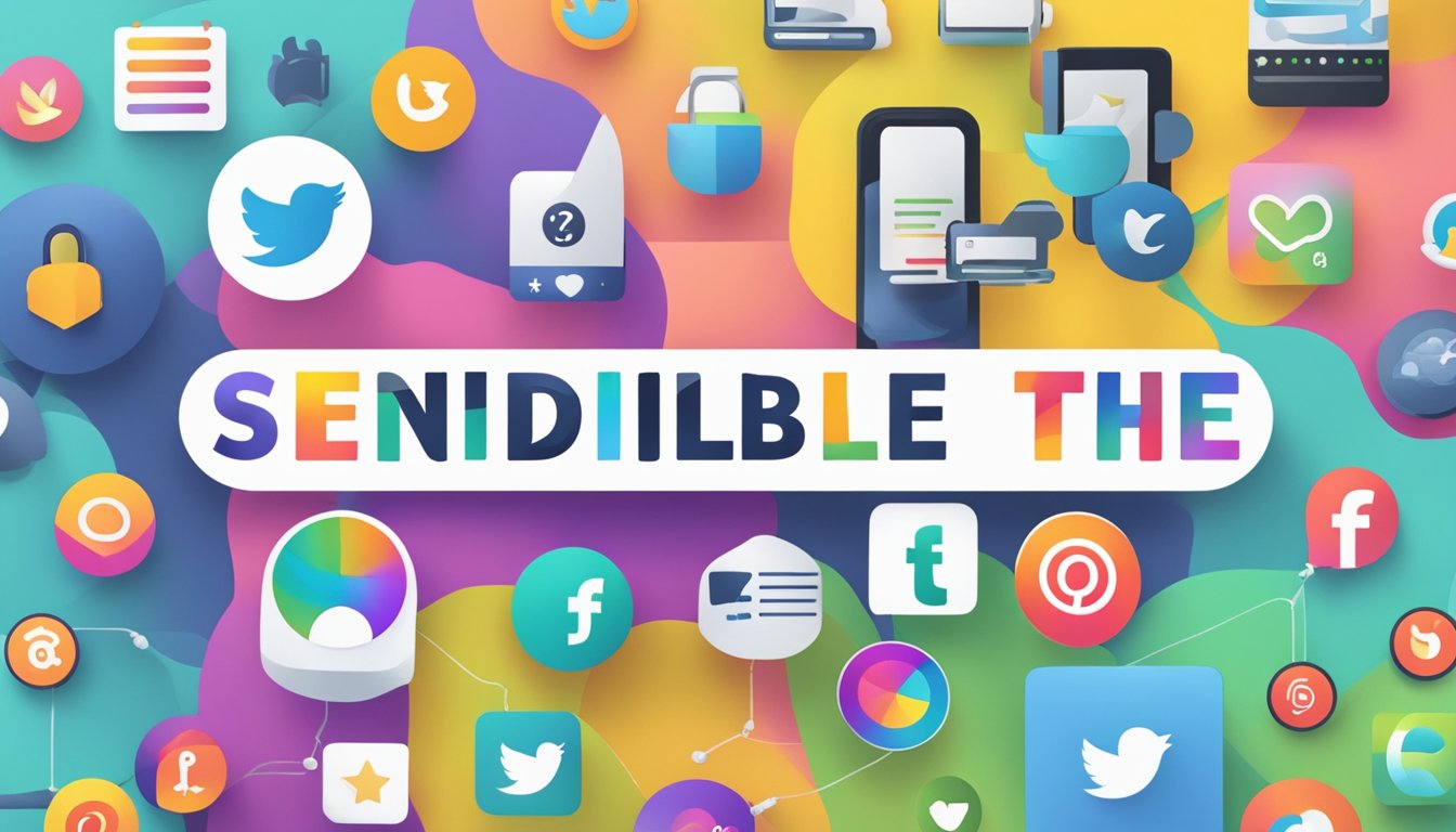 A lineup of 7 colorful social media icons with the words "Sendible The 7 Best Alternatives to SocialPilot" displayed above them