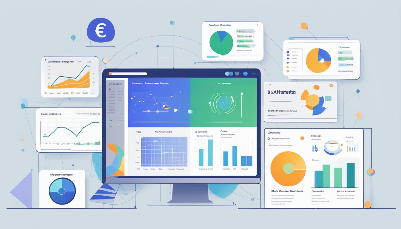 A computer screen displays a comparison chart of Ahrefs and 6 alternatives to Woorank.</p><p>Graphs and data visualizations are shown, highlighting key features and benefits