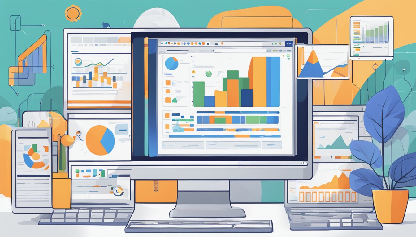 A computer screen displaying 5 alternative SEO toolbars, with Ahrefs logo in the background