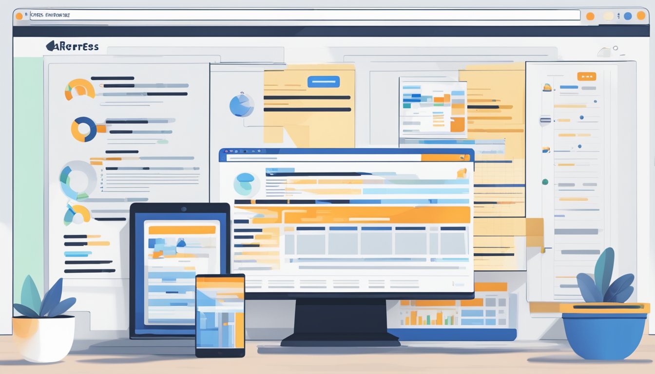 A computer screen displaying Ahrefs Site Audit with 5 alternative options to Redirect Path listed