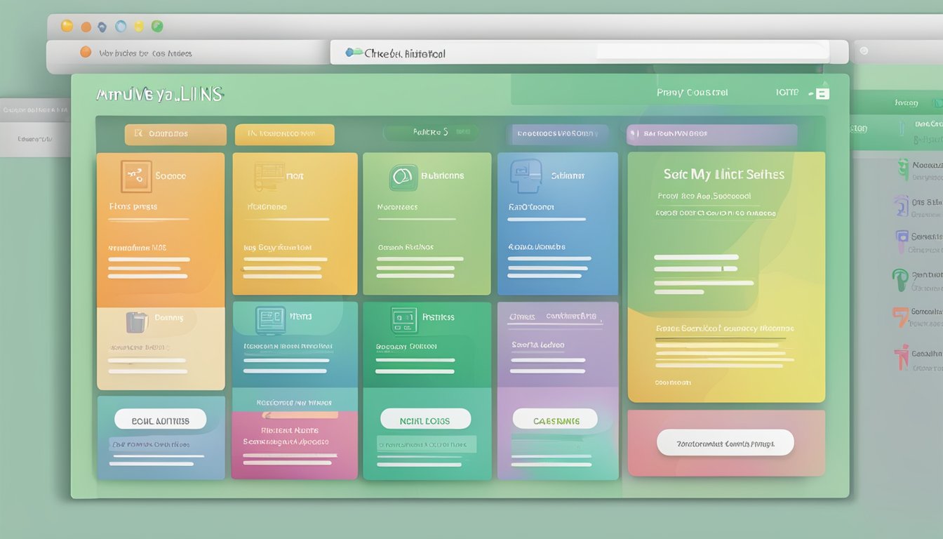 A computer screen displaying a list of 8 alternative options to "Check My Links" with their names and logos visible