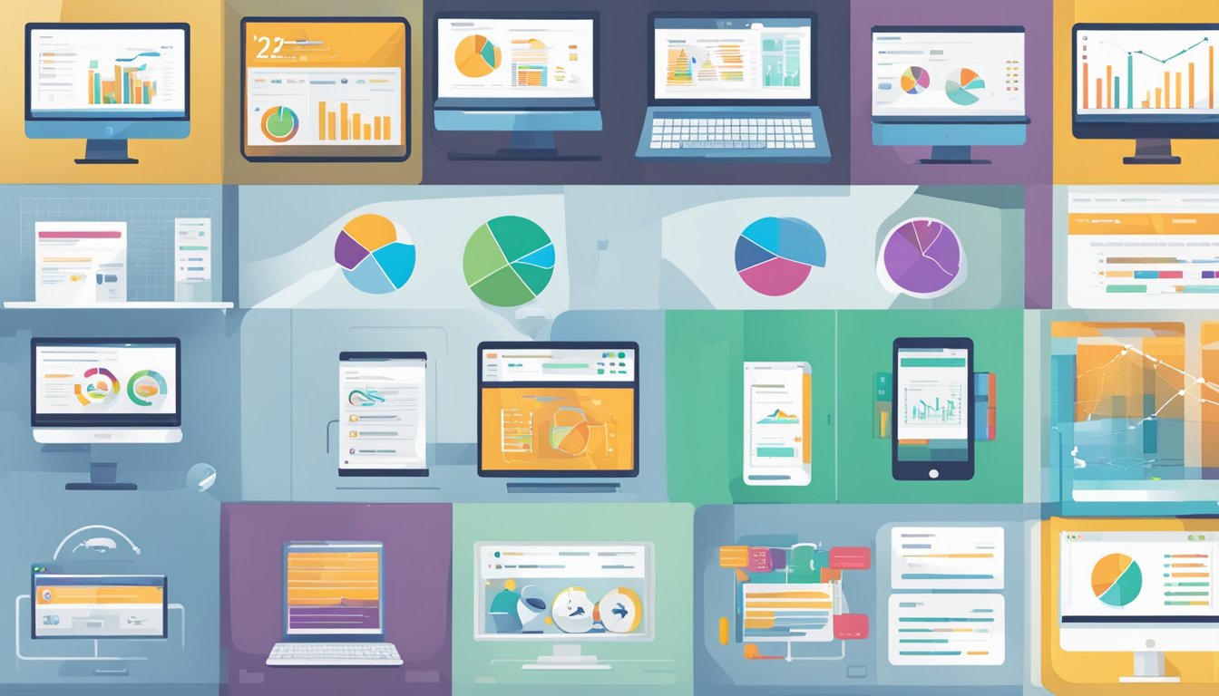 A computer screen displays 6 alternative options to Wix SEO Wiz, with Yoast SEO prominently featured.</p><p>Various charts and graphs show comparison data