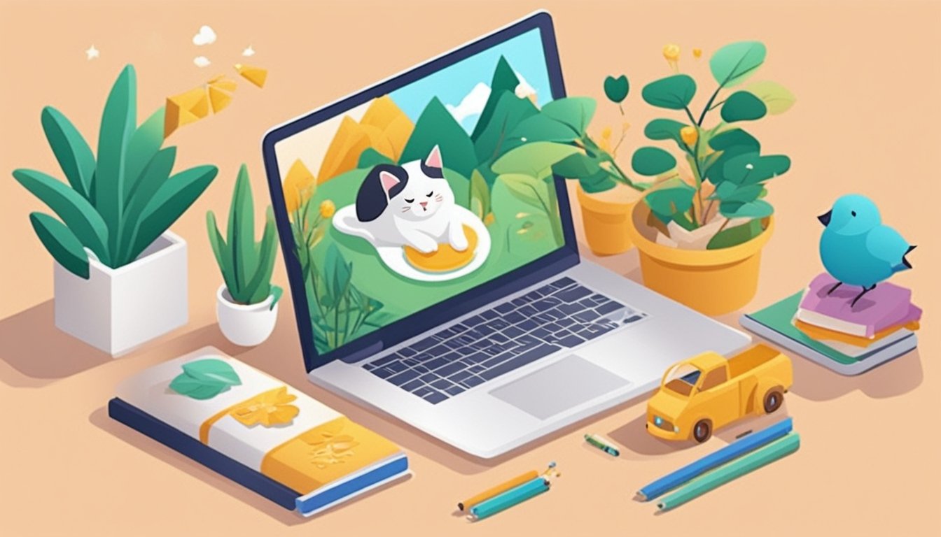 A cozy pet blog with vibrant images of animals, pet products, and nature scenes.</p><p>Keywords and captions enhance SEO visibility