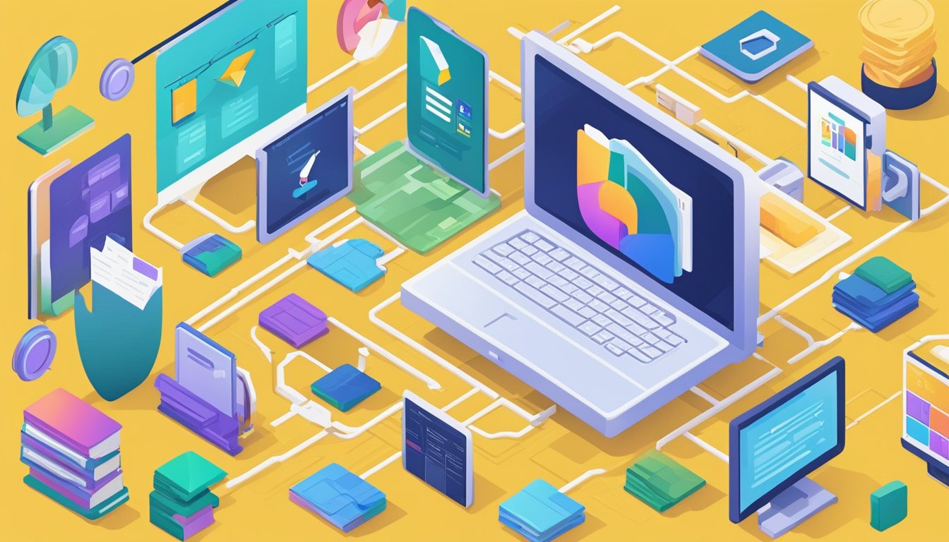 A computer screen displaying various file format options for image optimization.</p><p>A blog post titled "10 Tips to Optimize Images for SEO on Craft Blogs" is visible in the background