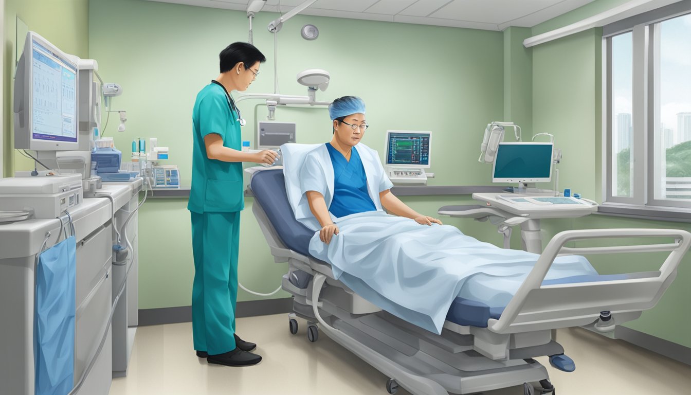 Dr. Wang Yue at Changi General Hospital, Singapore, providing cardiology services