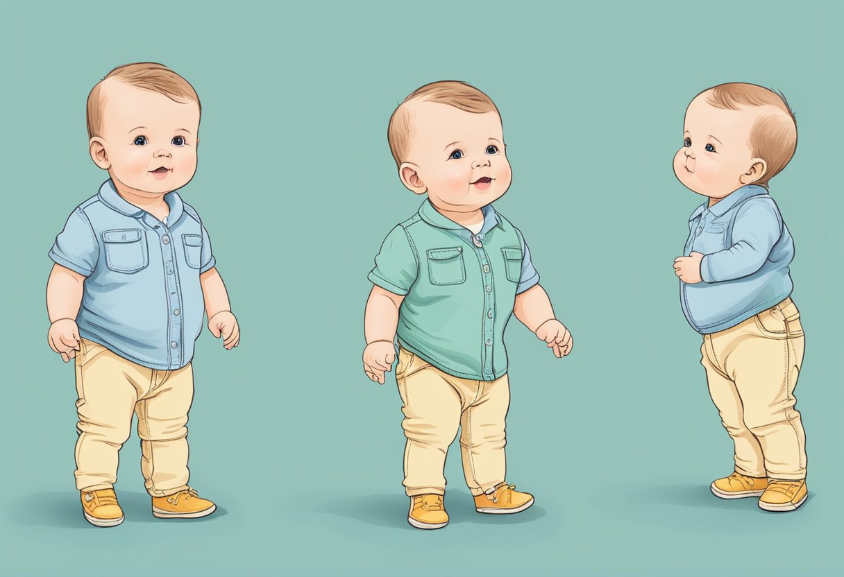 A baby's weight and height changes. When do children start holding up their head?