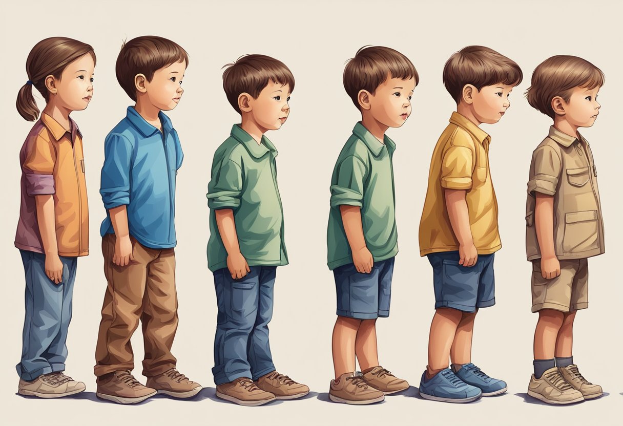 Children standing upright and walking. When do children start holding their head up?