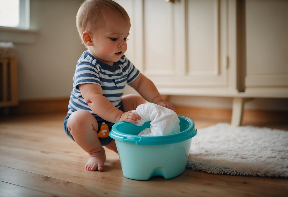 A child's potty training: a toddler's diaper rejection and transition to using a potty