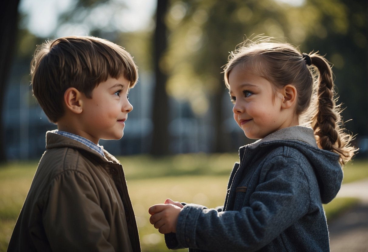 Children's institution influences "Why do children fight?" scene for illustration