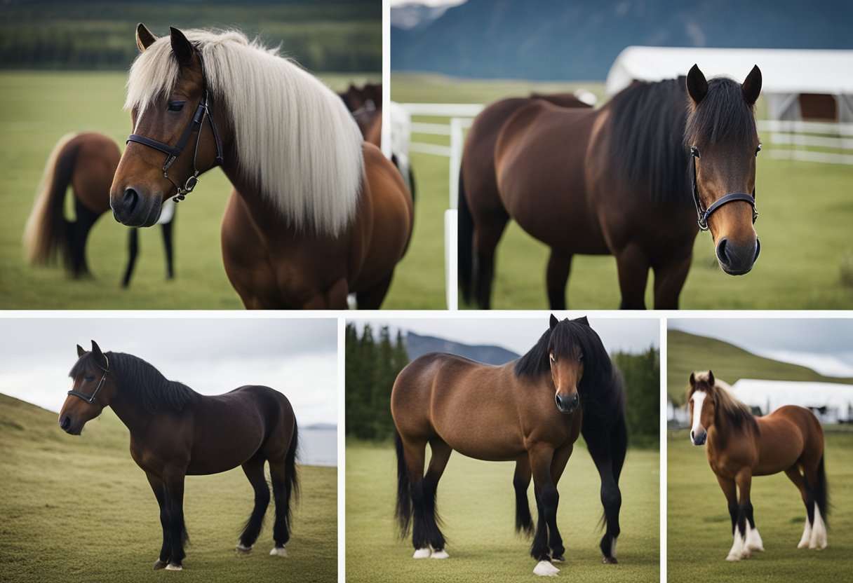 A selection of suitable training gear for Icelandic horses