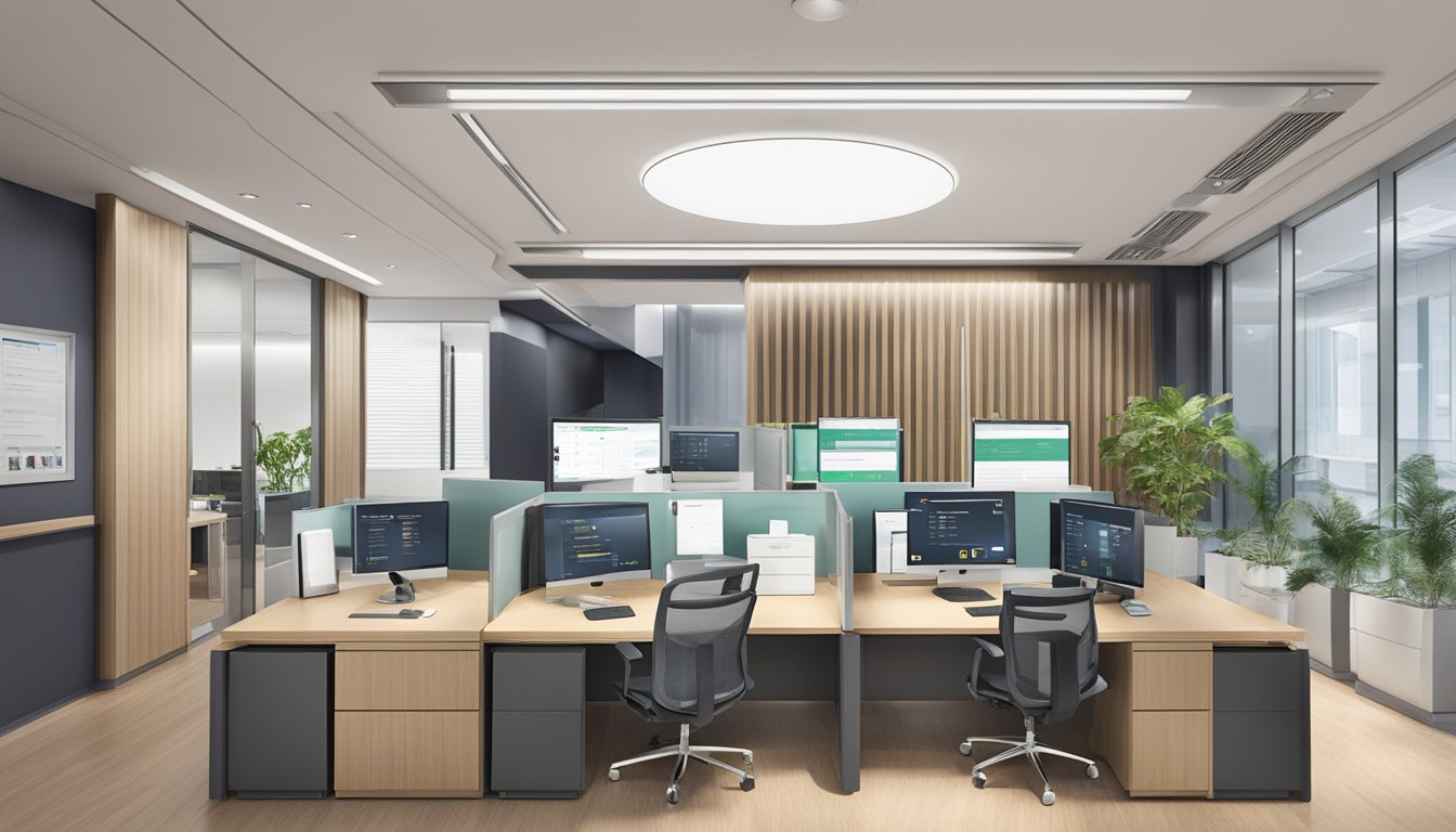 Eureka Investment Group's Medical Concierge SG Review office, with visible contact information and opening hours displayed